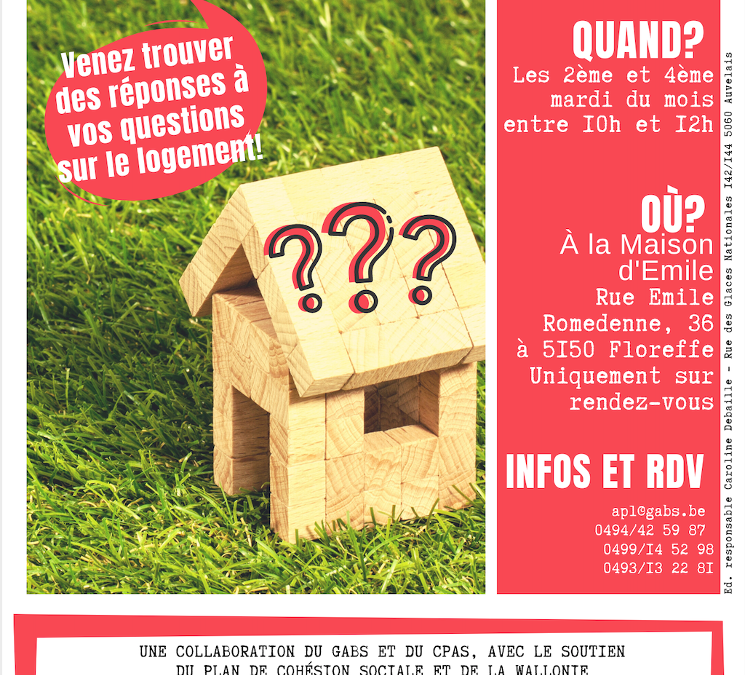 L’APL un toit, un droit est de retour à Floreffe