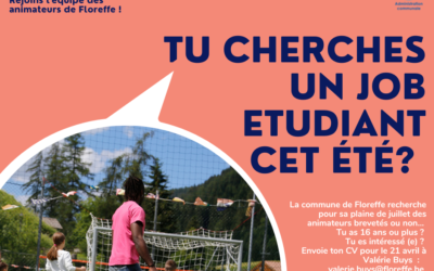 Job étudiant plaines été 2023, candidatures ouvertes