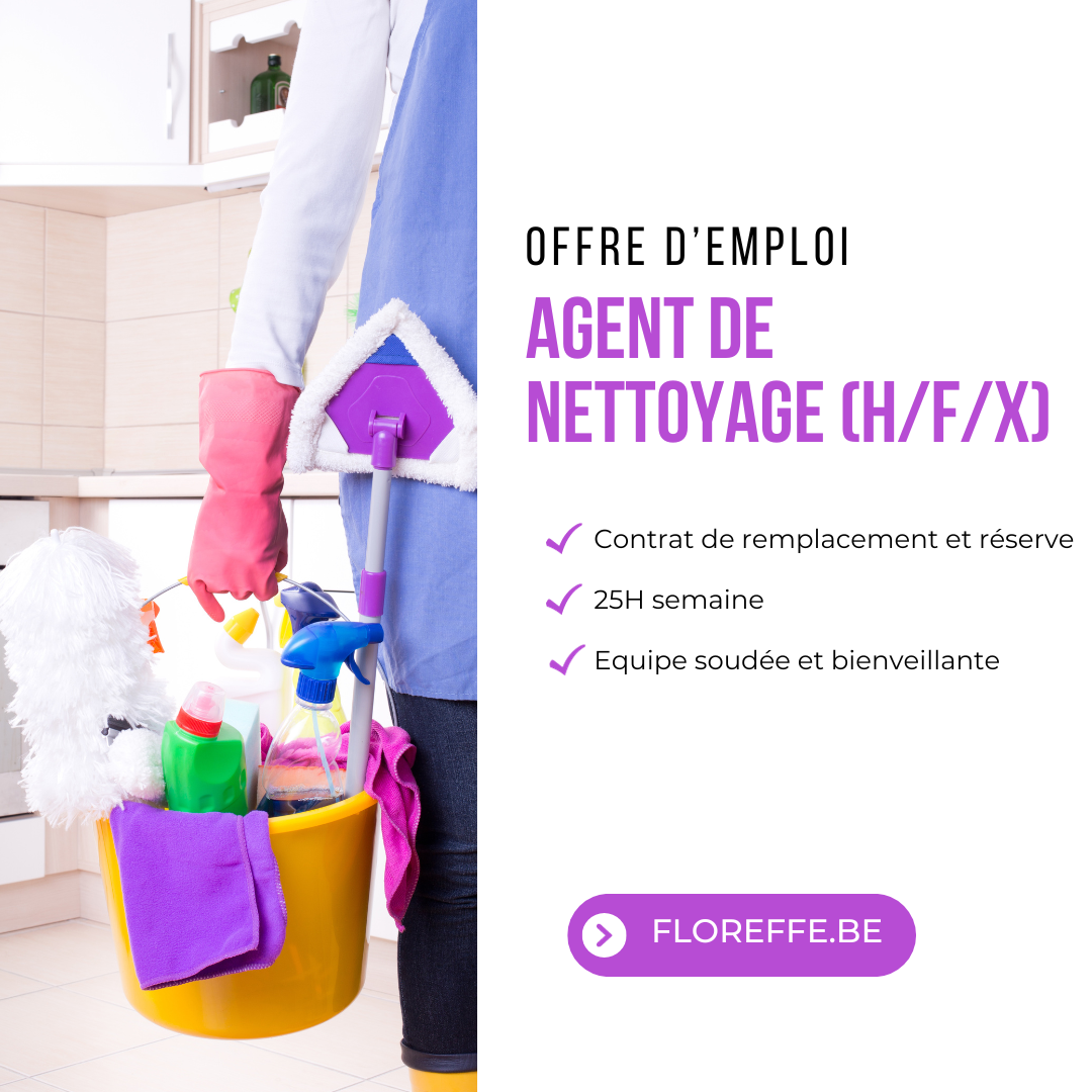 agent nettoyage offre emploi