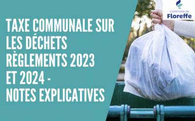 Taxe communale sur les déchets – règlements 2023 et 2024 – notes explicatives