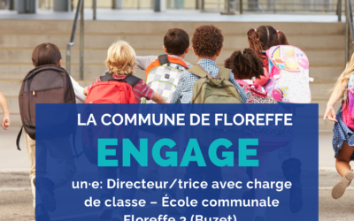 Offre d’emploi : Directeur/trice avec charge de classe – École communale Floreffe 3 (Buzet)