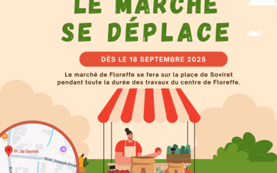 Déplacement du marché sur la place de Soviret dès le 18 septembre