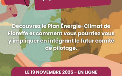 Séance d’information en ligne le 19 novembre : découvrez le Plan Energie-Climat de Floreffe