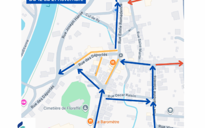 Travaux de rénovation du centre de Floreffe, phase 2 : modifications de la circulation dans le centre de Floreffe