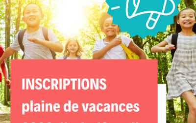 Inscriptions plaine de vacances