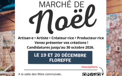 Appel à candidatures Marché de Noël de Floreffe 2026